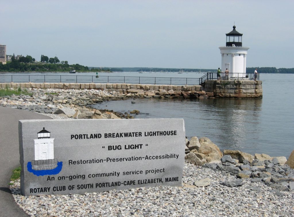 Portland Breakwater Lighthouse - Bug Light - Cape Elizabeth, Maine Lighthouse